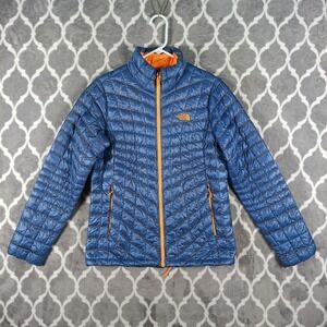 The North Face Jacket Women M Blue Thermoball Packable Quilted Puffer Coat